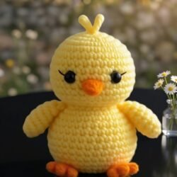 Crochet pattern of Chick for keychain/purses/bags