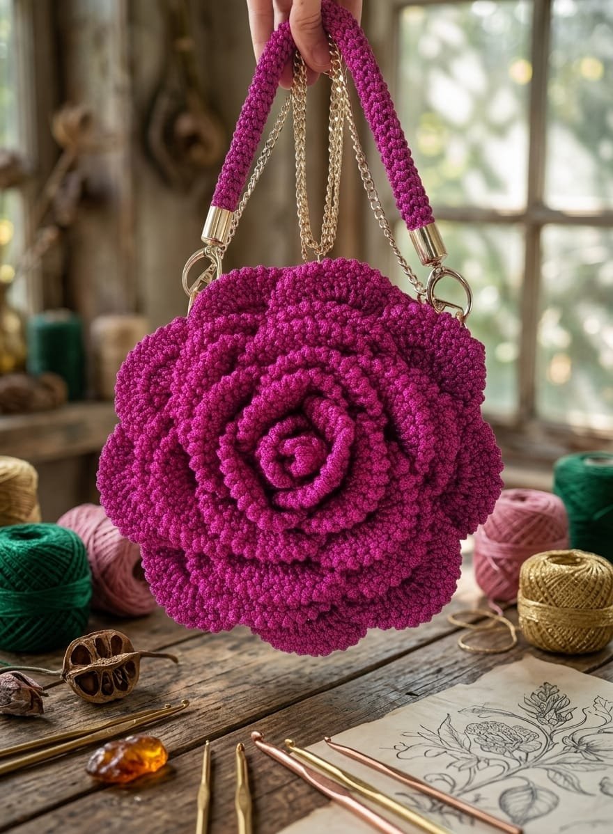 crochet pattern of purse