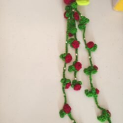 Handmade crochet creation of hair accessories