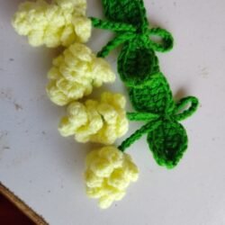 Handmade crochet creation of grapes style