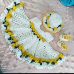 Handmade crochet creation of kid's set
