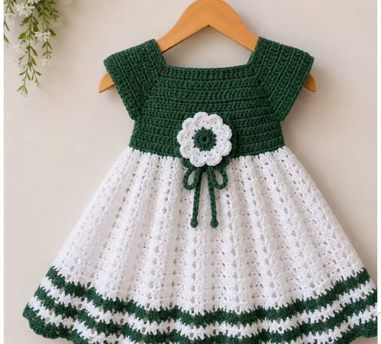 Handmade crochet creation of kid's set Just jarsi or frock