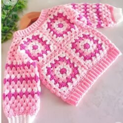Handmade crochet creation of kid's set