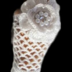 Handmade crochet creation of hand